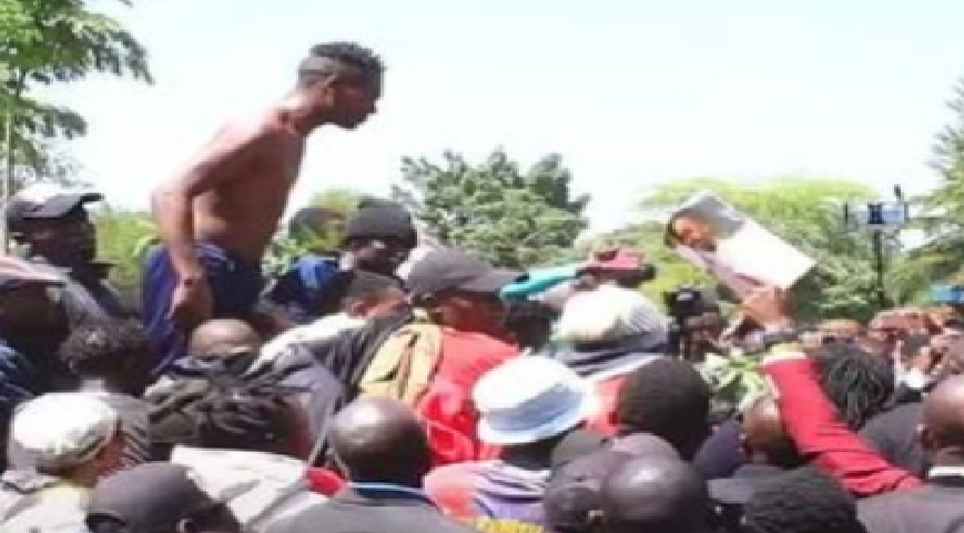 Chaos at Njambi Koikai's burial